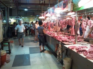 泰安市场二楼猪肉档